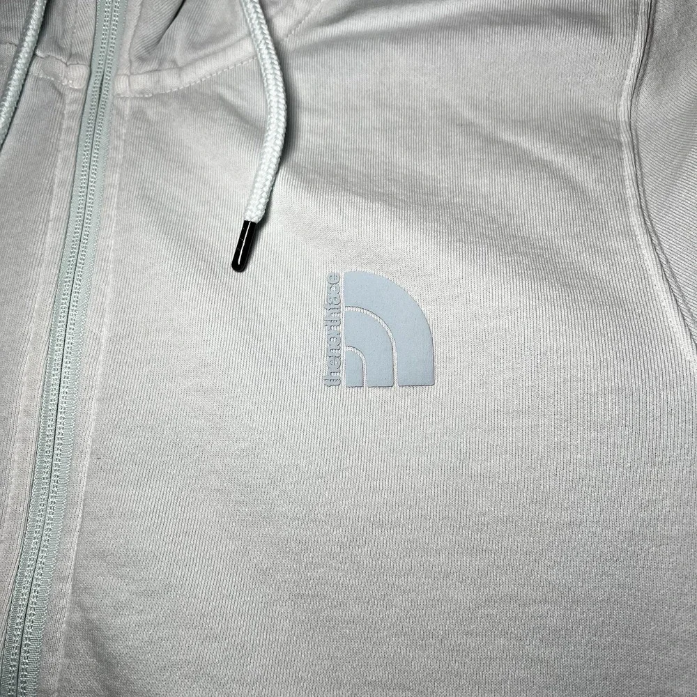 The North Face Hoodie Pullover Sky Blue Drawstring Pockets Regular Fit